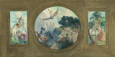 Schets voor het Hôtel de Ville de Paris: Les Fleurs. L