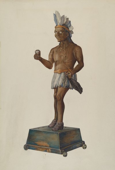 Sigarenwinkel Indiaan door Victor F. Muollo