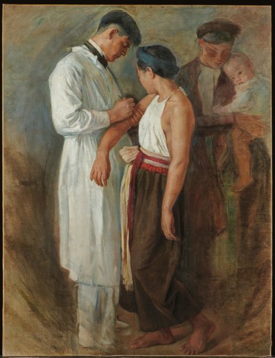 De vaccinatie, c.1923 door Victor Francois Tardieu