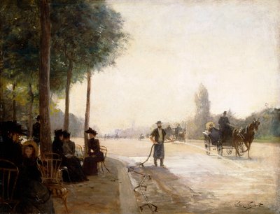 De Champs Elysees, Parijs door Victor Gabriel Gilbert