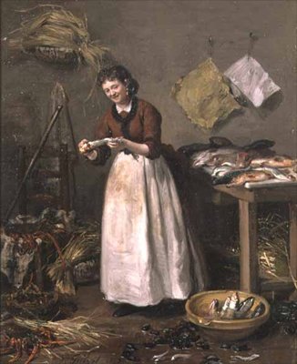 De visvrouw door Victor Gabriel Gilbert