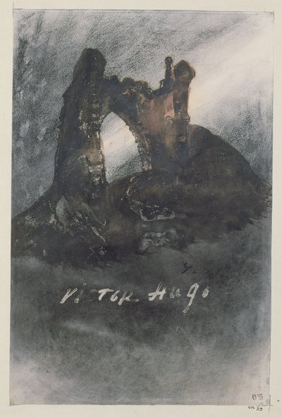Ruïnes bij Groz-Nez, Jersey, of De Boog door Victor Hugo