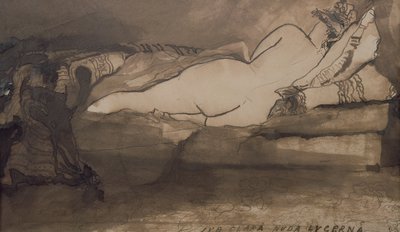 Slapende naakt door Victor Hugo
