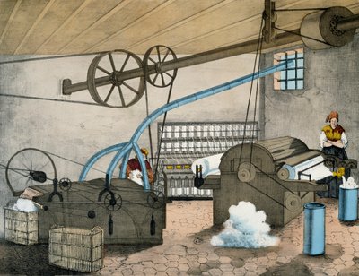 Mechanisch spinnen. Frankrijk door Victor Janson