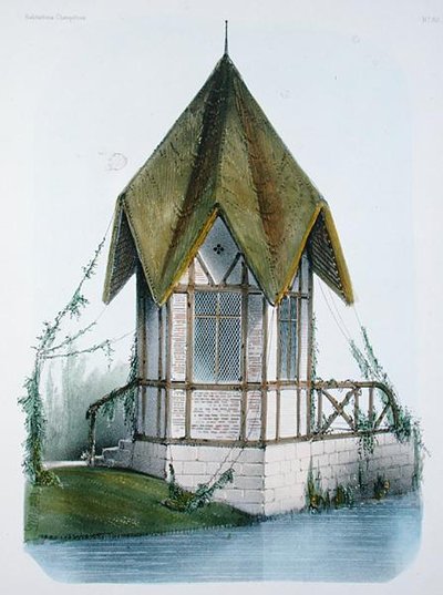 Een plattelands paviljoen, uit 