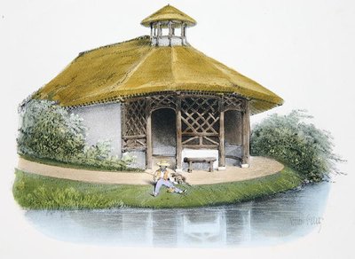 Landelijk paviljoen, illustratie uit 
