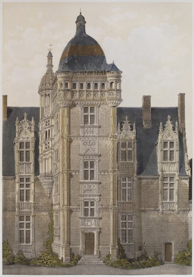 Kasteel van Saint-Ouen, Mayenne, illustratie uit 