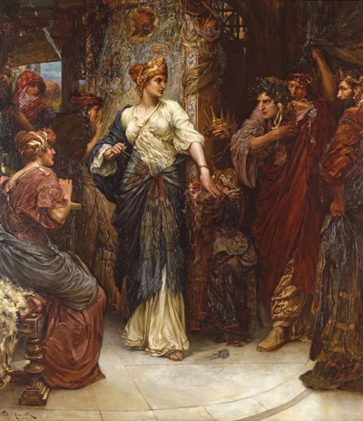 Penelope en de vrijers, 1900 door Victor John Robertson