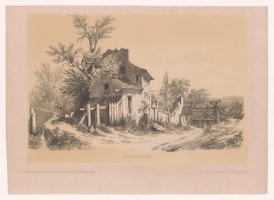 Boerderij op de Mont Valérien door Victor Lefranc