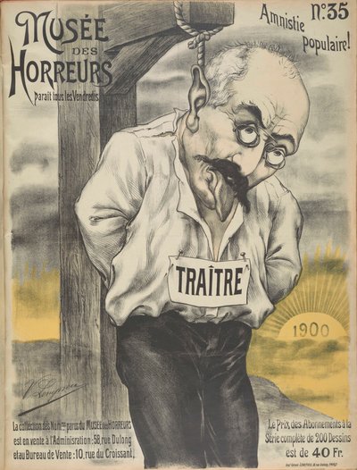 Musée des Horreurs Galerie der Verschrikking: Alfred Dreyfus, 1900 door Victor Lenepveu