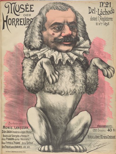 Musée des Horreurs Galerie van Verschrikking: Théophile Delcassé, 1899 door Victor Lenepveu