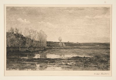Landschap door Victor Louis Focillon