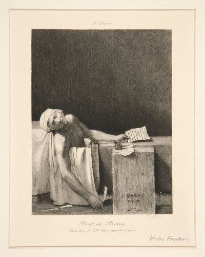 De dood van Marat door Victor Louis Focillon