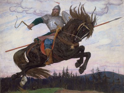 Een Bogatyr door Victor Mikhailovich Vasnetsov