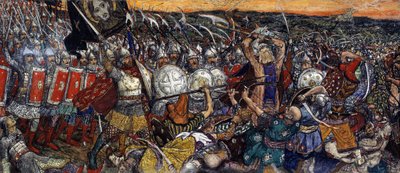 De Slag bij Koelikovo op 8 september door Victor Mikhailovich Vasnetsov