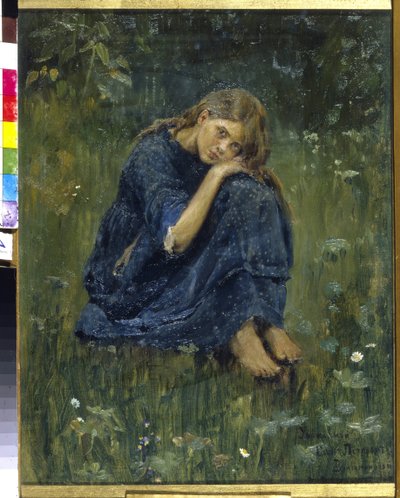Studie voor Alionoesjka door Victor Mikhailovich Vasnetsov
