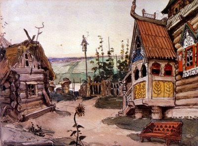 Nina Slobodka Berendeevka door Viktor Mikhaylovich Vasnetsov (1848-1926) door Victor Mikhailovich Vasnetsov