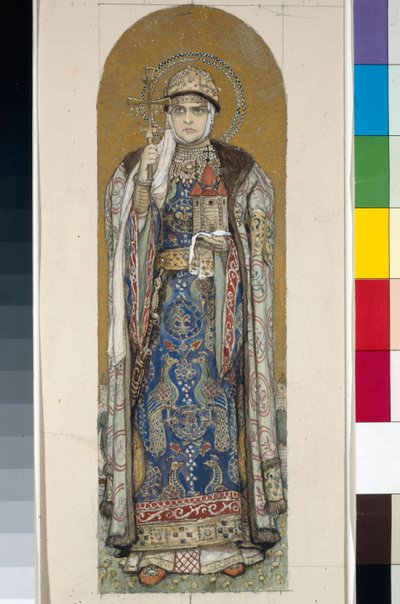 Heilige Olga, Prinses van Kiev (Studie voor fresco