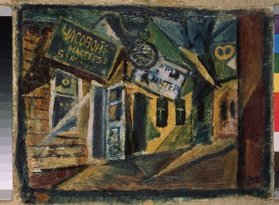 Markt in Suyfun (Rusland) door Victor Nikandrovich Palmov