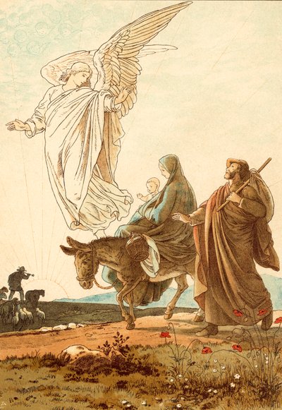 De vlucht naar Egypte door Victor Paul Mohn