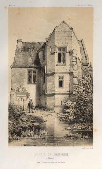 Manoir de Sousmont (Calvados) door Victor Petit