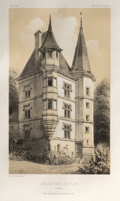 Oud leengoed van Fley (Nièvre) door Victor Petit