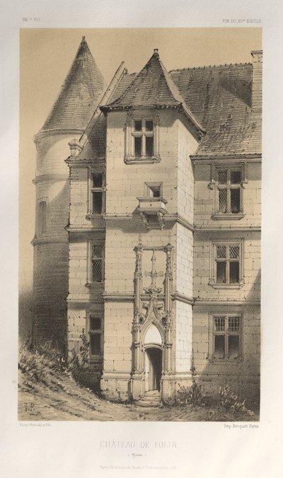 Château de Folin (Yonne) door Victor Petit