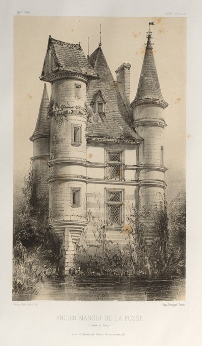 Oud landhuis van La Fosse (Saône et Loire) door Victor Petit
