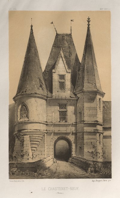 Le Chastelet-Neuf (Corrèze) door Victor Petit