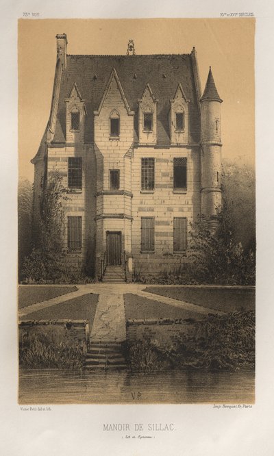 Manoir De Sillac (Lot et Garonne) door Victor Petit
