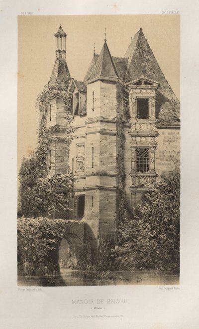 Manoir de Belvau (Corrèze) door Victor Petit