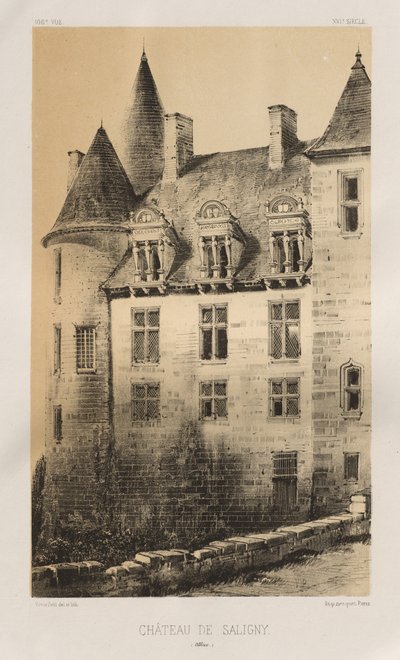 Château de Saligny (Alliers) door Victor Petit