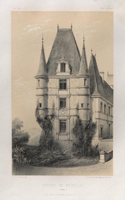 Château de Marchais (Aisne) door Victor Petit