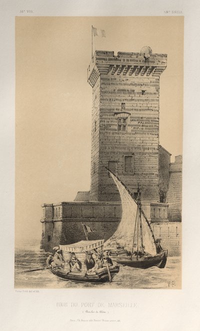Tour du Port de Marseille (Bouches du Rhône) door Victor Petit