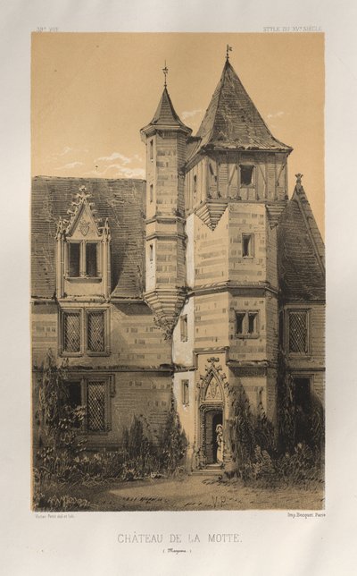 Château de La Motte (Mayenne) door Victor Petit