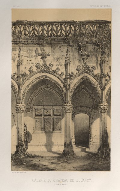 Pl. 41, Galerie Du Château De Jouancy Saone et Loire, 1860 door Victor Petit