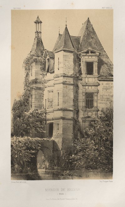 Manoir de Belvau Corrèze door Victor Petit