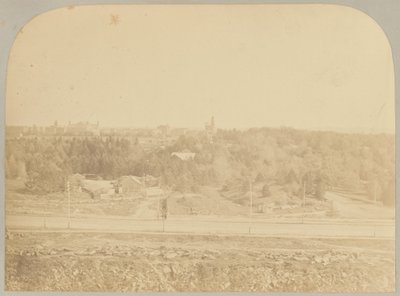Pl. XVIII. Central Park Gezien vanaf het Museum door Victor Prevost, Gaston L. Feuardent and Co., New York