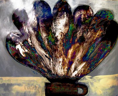 Levendige abstracte bloem door Victor Tkachenko