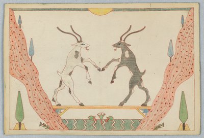De Twee Geiten, Illustratie voor Aesopus