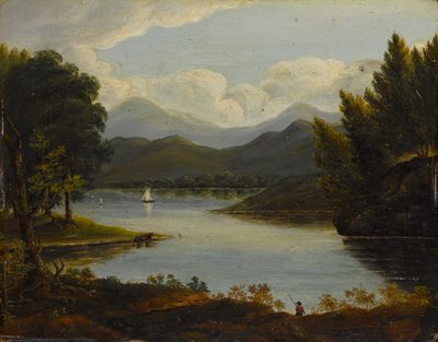Hudson River-scène, 1830-50 door Victor de Grai