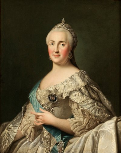 Portret van Keizerin Catharina II 1729-1796 door Vigilius Erichsen