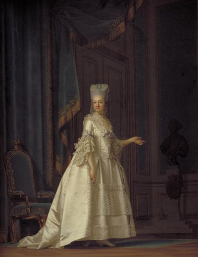 De weduwekoningin Juliane Marie van Denemarken door Vigilius Eriksen