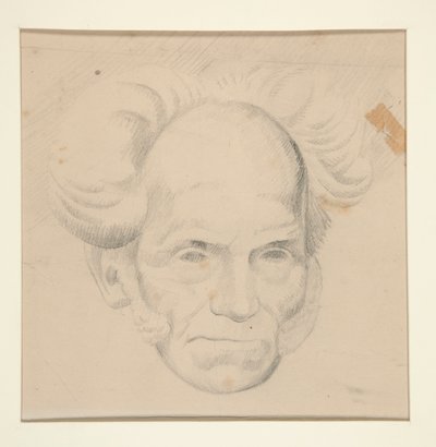Portret van Schopenhauer door Viking Eggeling