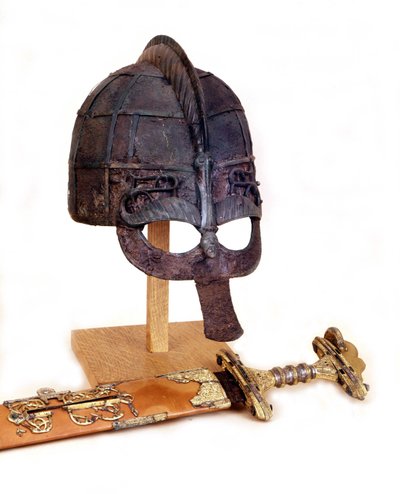 Vikinghelm en zwaard door Viking Viking