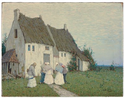 Terug van de markt, 1911 door Viktor Ivanovich Zarubin