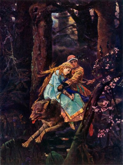 Ivan Tsarevich op een Grijze Wolf, c1887, 1965 door Viktor Mikhaylovich Vasnetsov