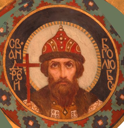Heilige Grootvorst Andrey Bogolyubsky, 1885-1896 door Viktor Mikhaylovich Vasnetsov