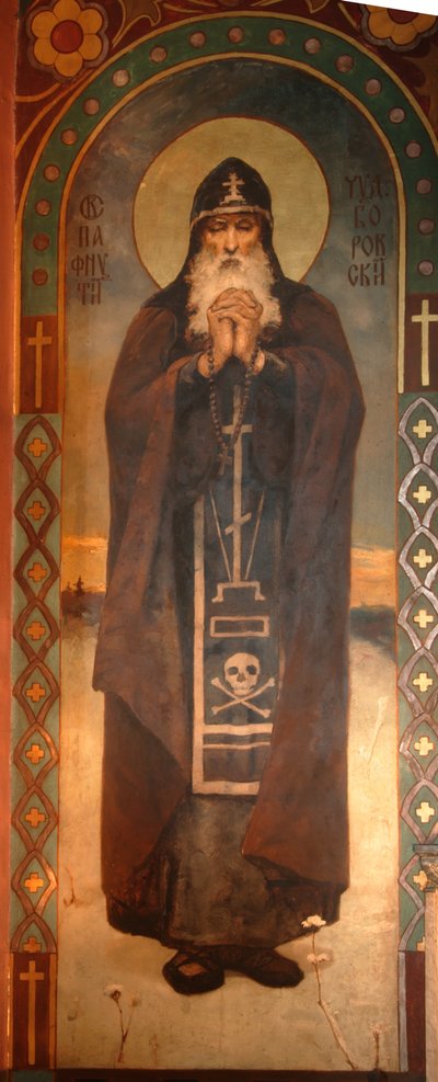 Sint Paphnutius van Borovsk, 1885-1896 door Viktor Mikhaylovich Vasnetsov