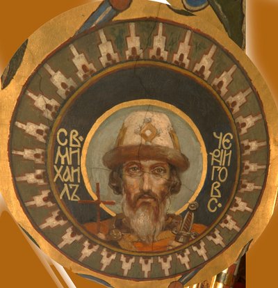 Heilige Prins Michael van Tsjernigov, 1885-1896 door Viktor Mikhaylovich Vasnetsov